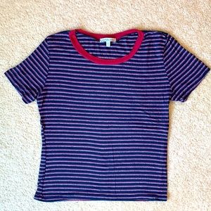Charlotte Russe Soft and Striped Shirt